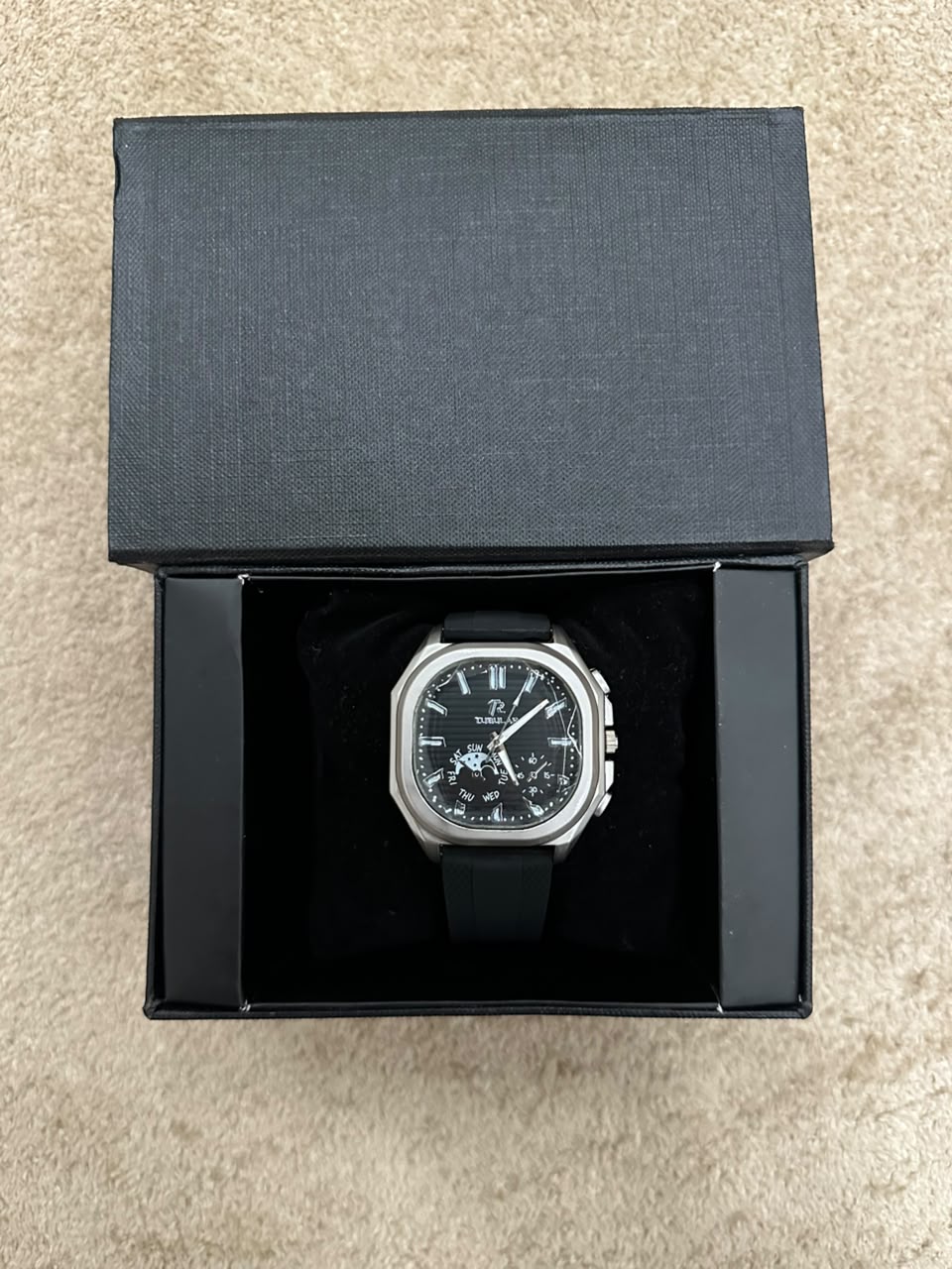 Koshishein Square Retro Watch side view