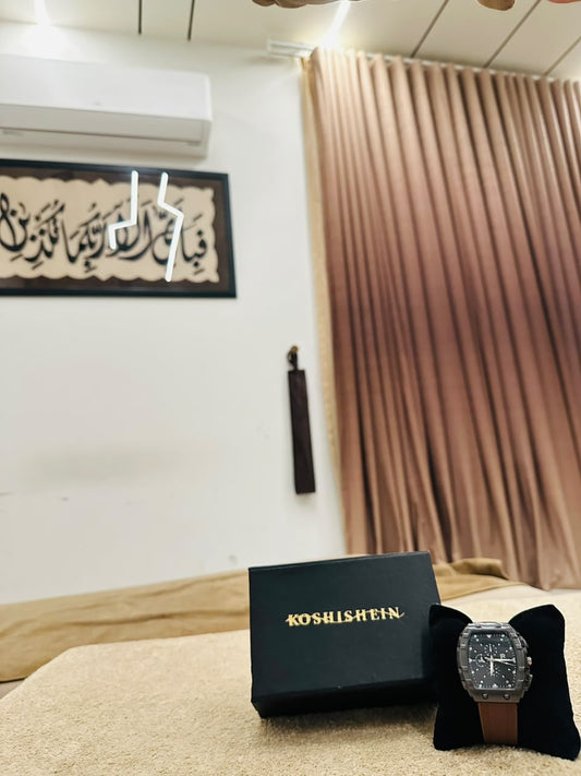 Koshishein Square Retro Watch with gift box